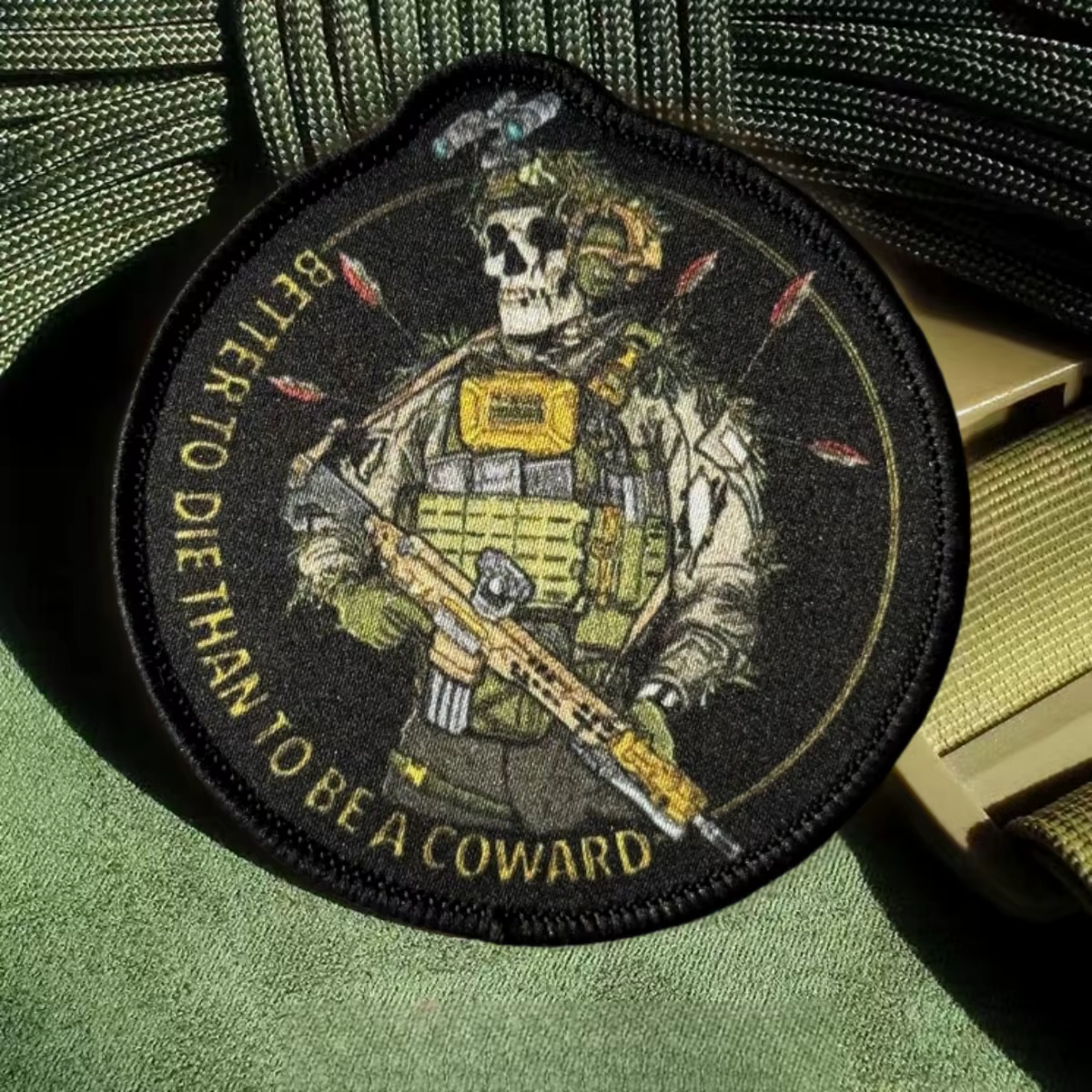 Parche listo para personalizar equipo militar y outdoor
