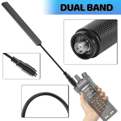 ABBREE AR-188 V2: antena táctica plegable VHF/UHF SMA hembra
