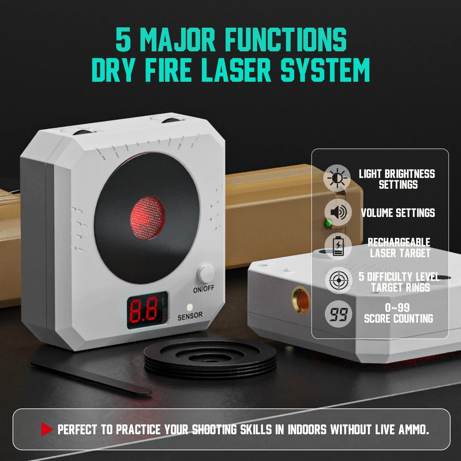 Glock pistola entrenamiento CO2 balines fuego seco con punto rojo - imagen 4