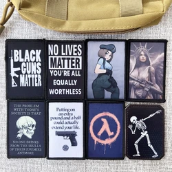 Parche táctico morale patch Patriota – Bordado adhesivo negro