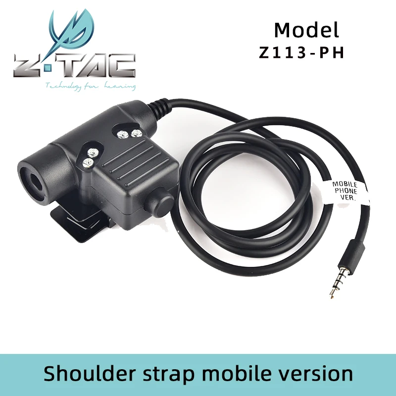 Auriculares ZTAC PTT tácticos con botón y intercomunicador - imagen 5
