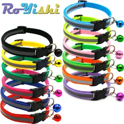 Collar reflectante ajustable con campana – 12 colores para perro y gato