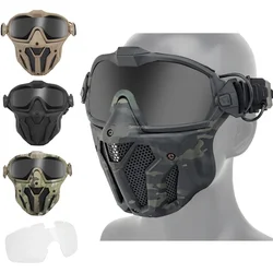 Máscara Airsoft con gafas desmontables y sistema antiniebla