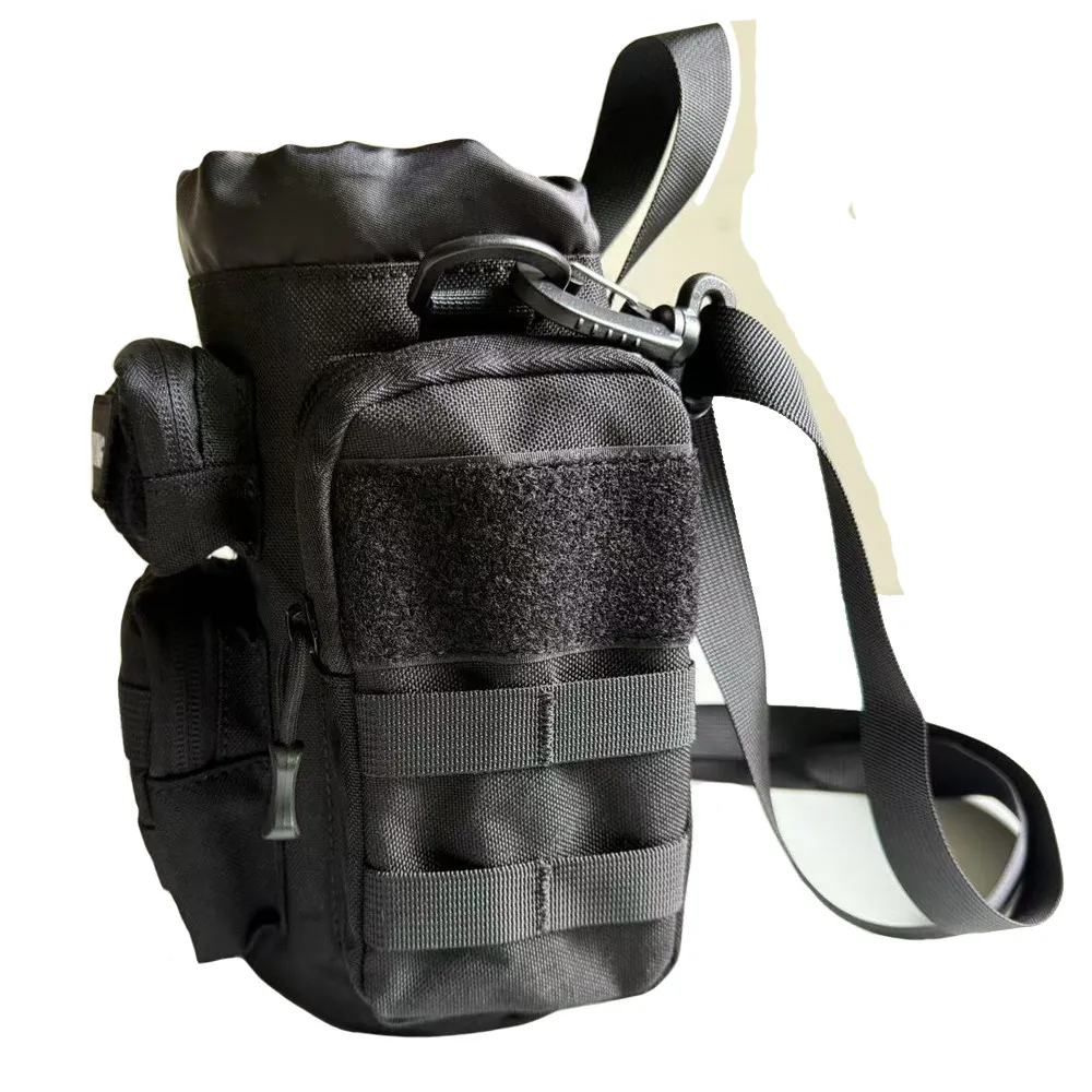 Riñonera táctica MOLLE para botella de agua aislante, portátil