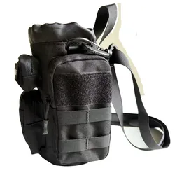 Riñonera táctica MOLLE para botella de agua aislante, portátil