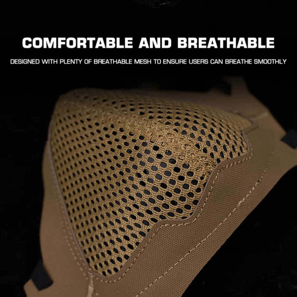 Máscara táctica Airsoft con filtro, transpirable y elástica ajustable