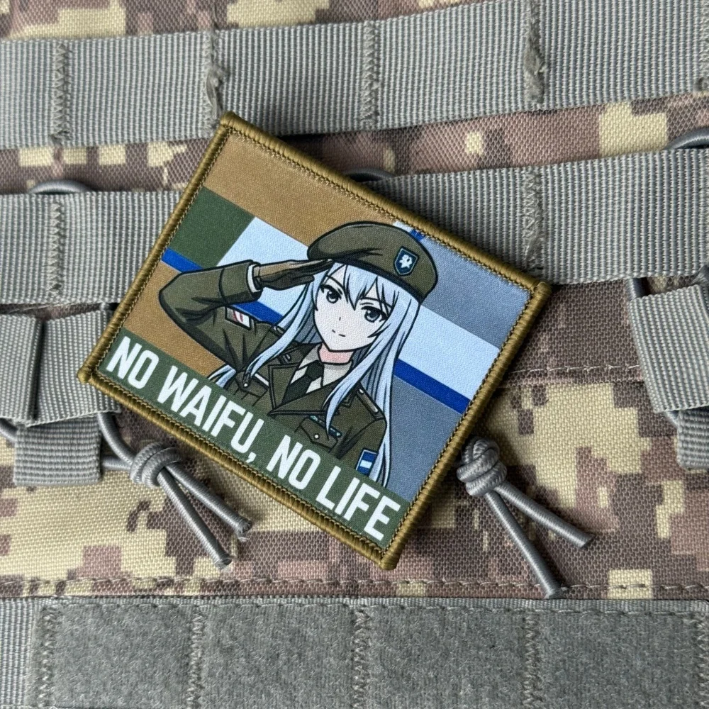 Parche táctico anime con gancho y bucle para mochila militar - imagen 2
