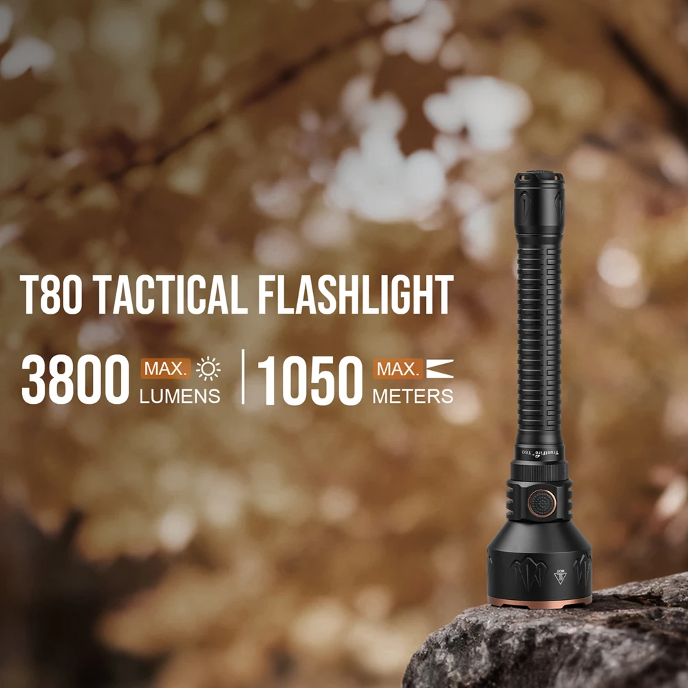 TrustFire T80 en acción