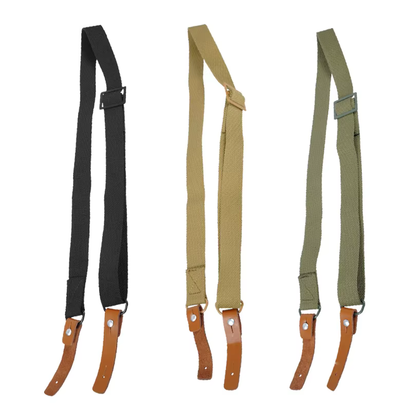 Correa táctica AK47/AK74 ajustable de lona y cuero para rifle - imagen 2