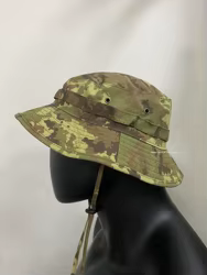 Sombrero táctico de pescador camo EMR italiano, ala corta transpirable
