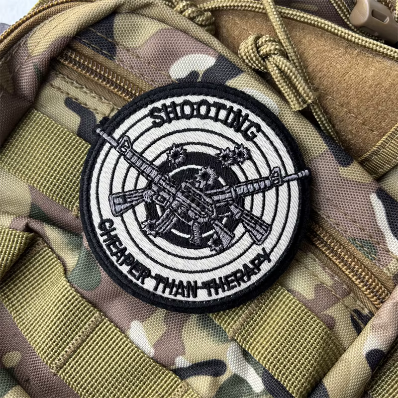 Parche táctico bordado gancho y bucle insignia moral militar - imagen 3