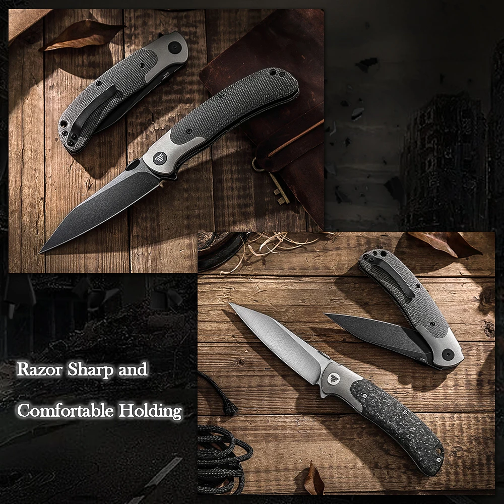 TRIVISA EDC cuchillo plegable táctico de bolsillo con caja de regalo - imagen 5