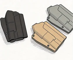 Funda táctica cintura extracción rápida G17/G19 con X300 y ajuste IPSC