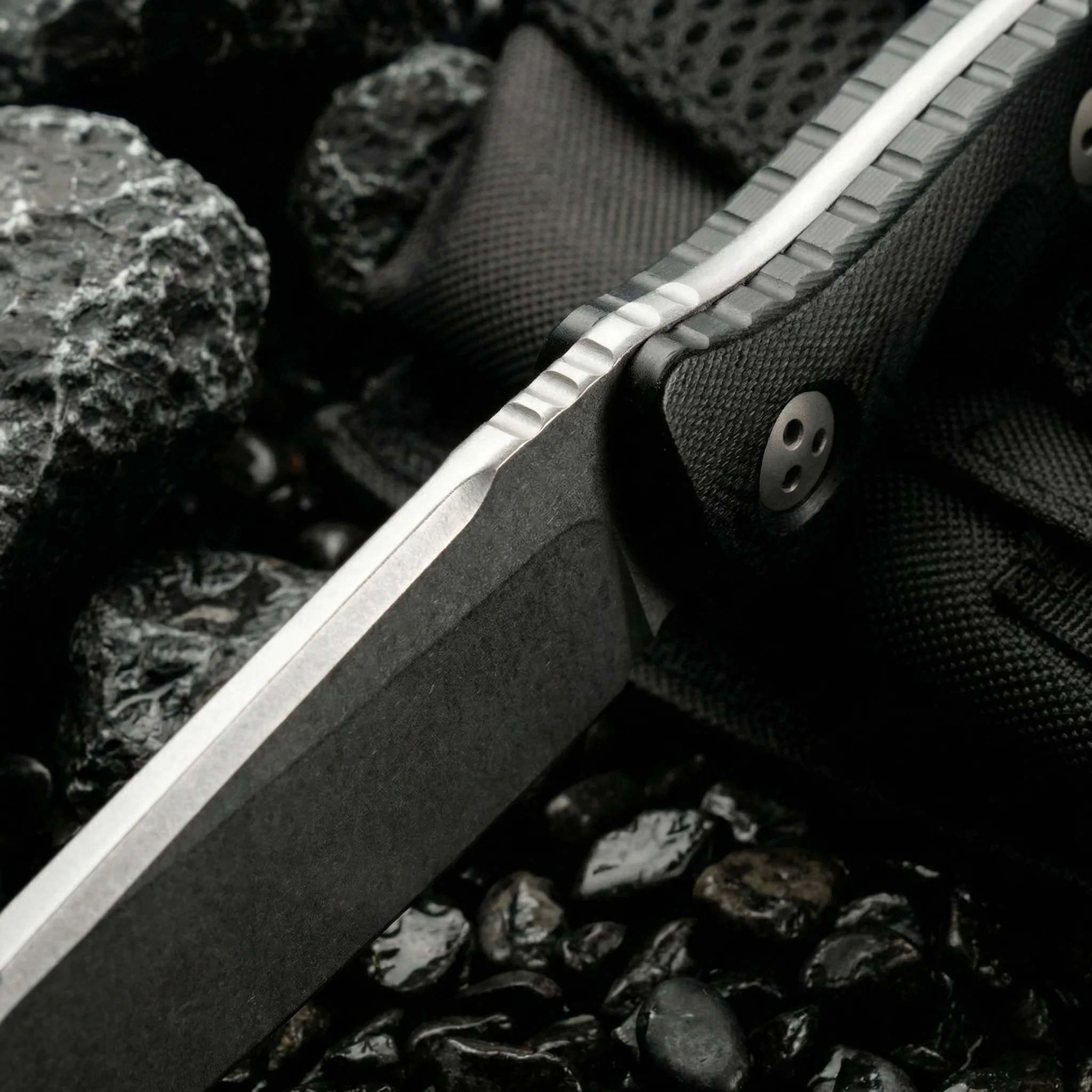 Cuchillo de hoja fija para emergencias en exteriores, alta dureza - imagen 2