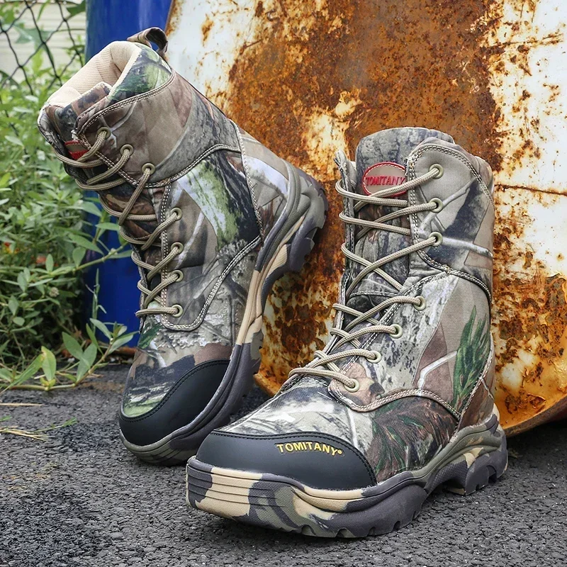 Botas tácticas camuflaje desierto de corte alto para hombre - imagen 4