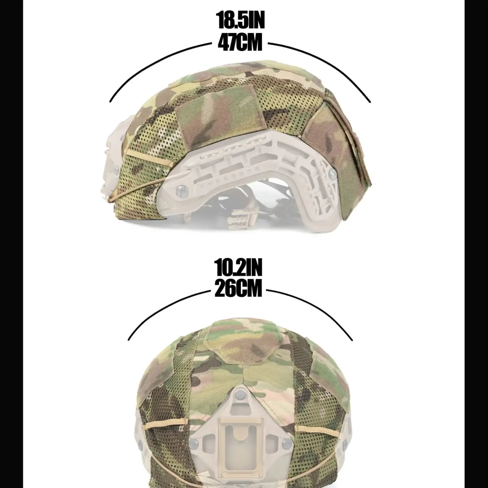 DMGEAR CAIMAN funda de malla para casco airsoft táctica - imagen 5