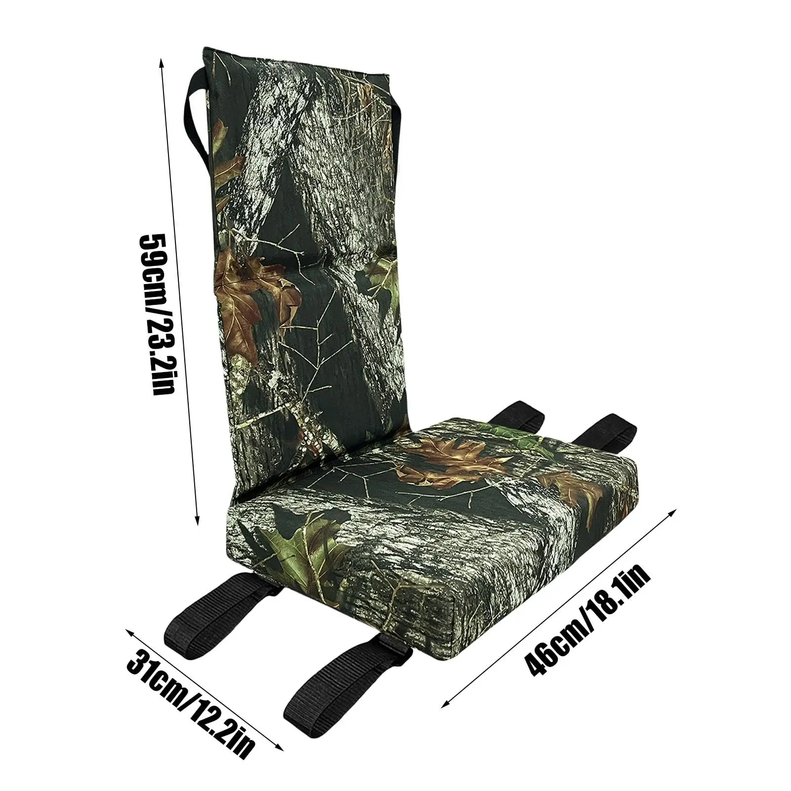 Cojín asiento portátil impermeable camuflaje soporte árbol caza - imagen 3