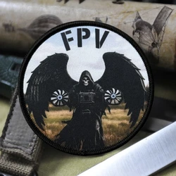 Parche Chevron Reaper Harvester táctico moral ejército gancho y bucle