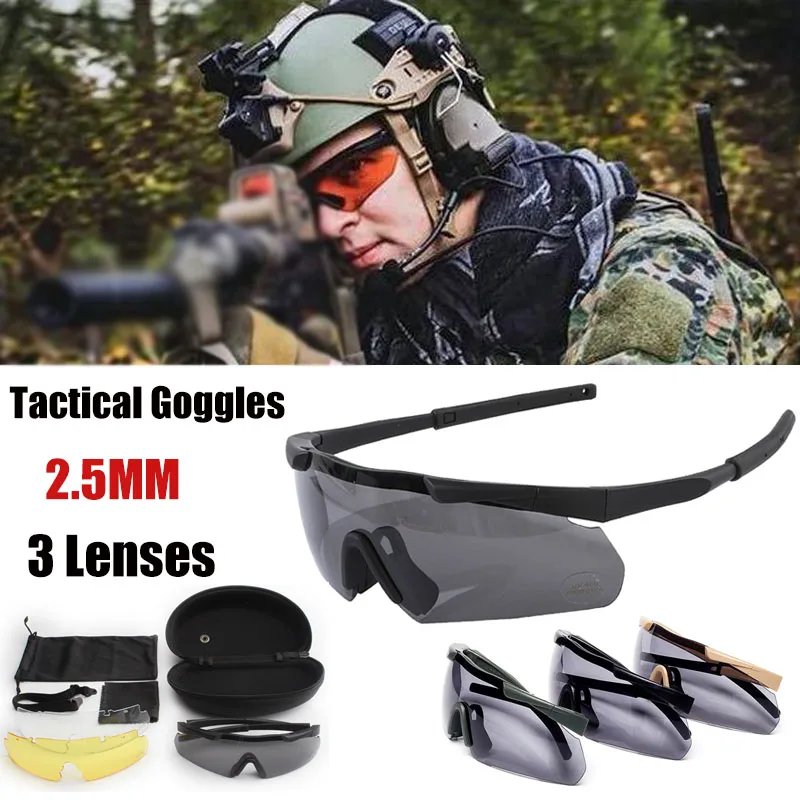 JSJM Gafas tácticas antivaho – Lentes intercambiables para montaña - imagen 2