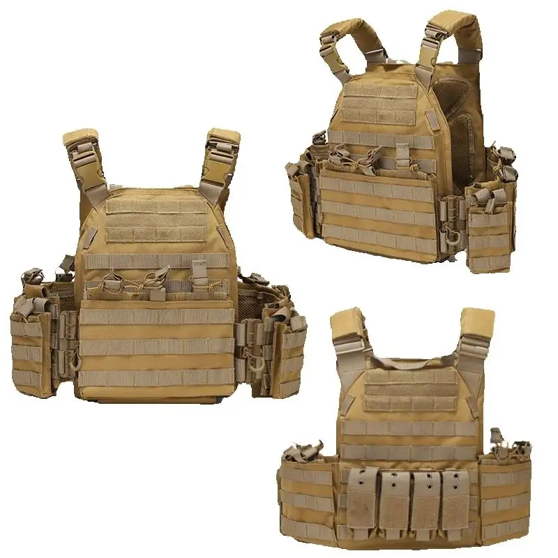 Chaleco táctico camuflaje multifuncional con cierre rápido protección - imagen 5