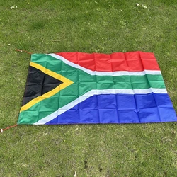 Bandera de Sudáfrica tipo chal poliéster resistente para exteriores