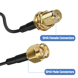 Cable coaxial ABBREE RG174 SMA macho a hembra para antena