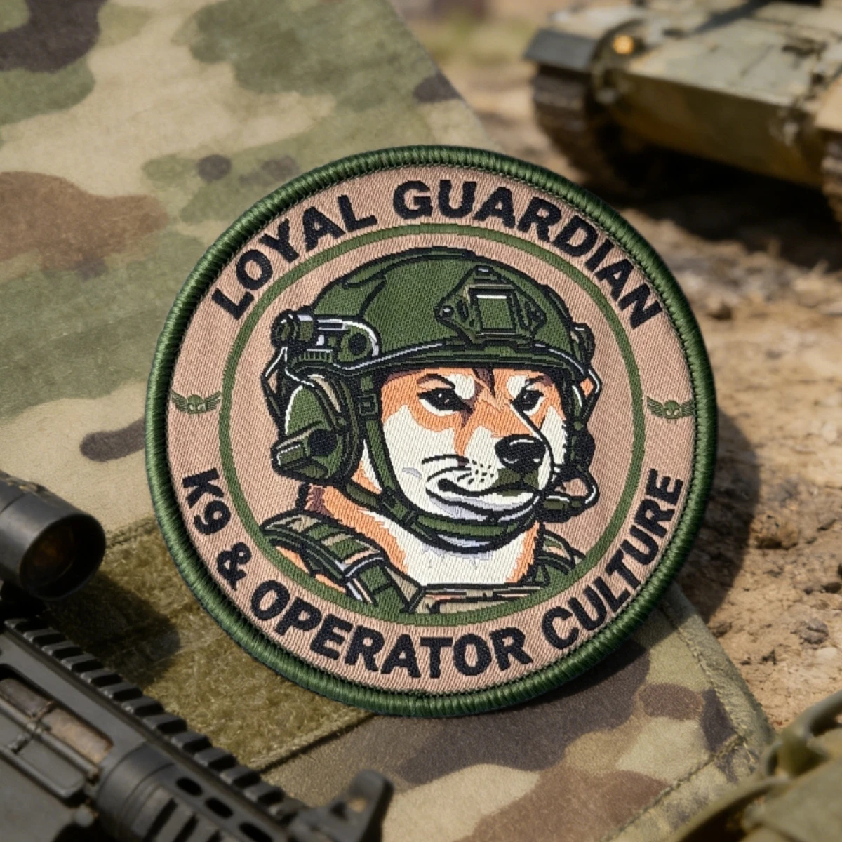 Parche táctico LOYALIAN GUARDIAN Moral K9 con velcro para ropa - imagen 5