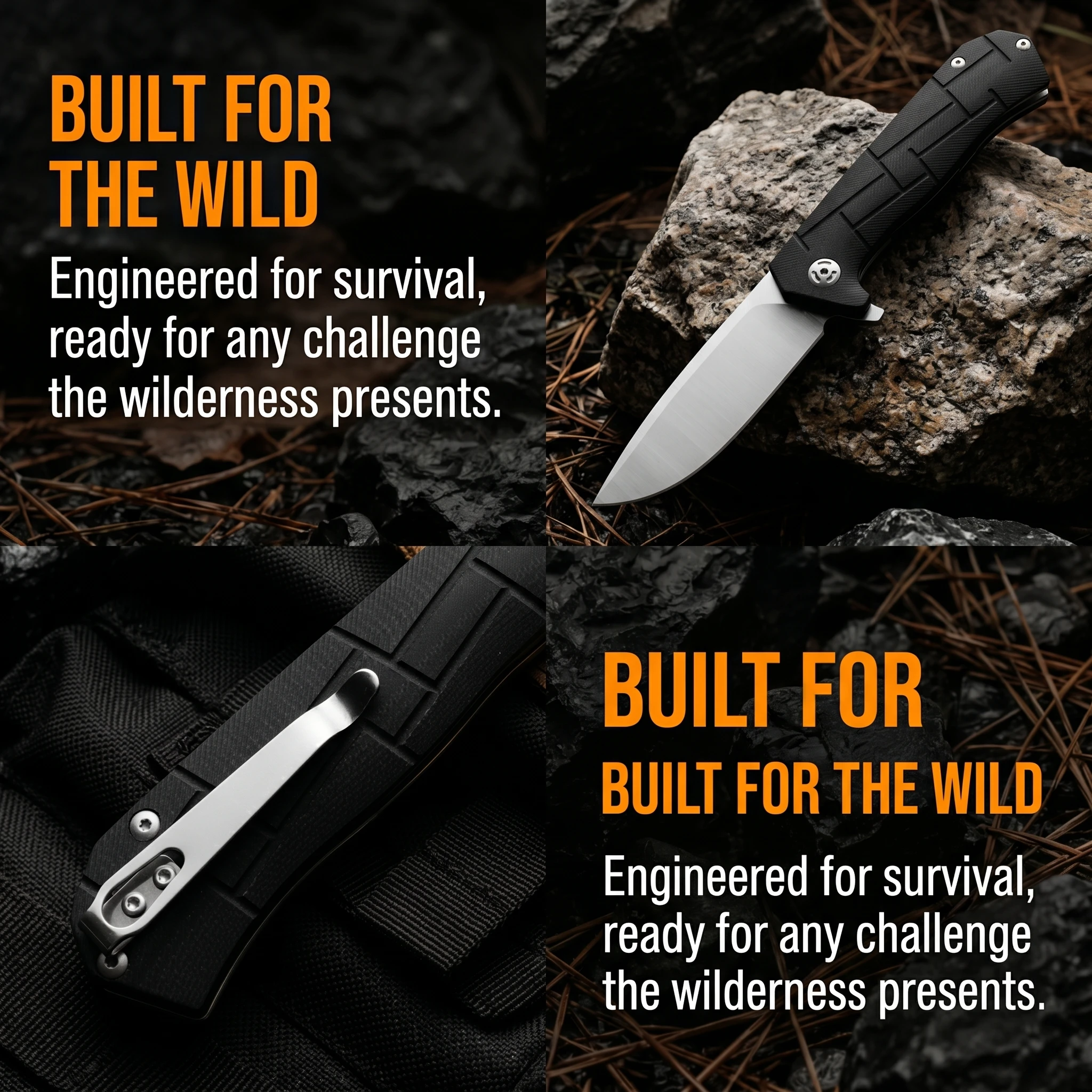 Cuchillo plegable táctico G10 multifunción para aire libre - imagen 5