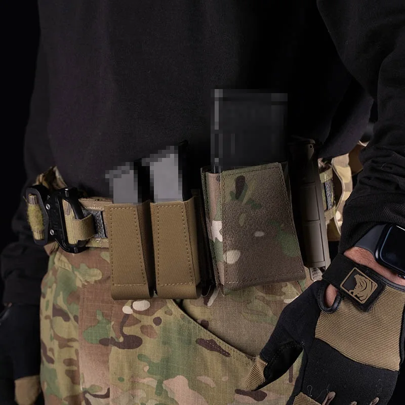 Bolsa táctica MOLLE para cargador de arma, doble multifuncional