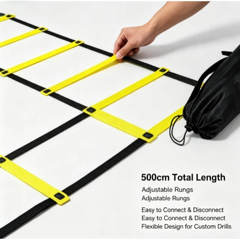 Escalera de agilidad para fútbol – Entrenamiento de velocidad en nylon - imagen 5