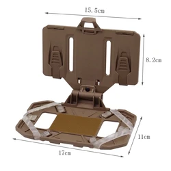 VULPO Chaleco táctico MOLLE modular con funda mapa y bolsa pecho