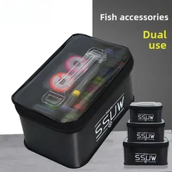 Caja de pesca portátil EVA impermeable para cebo y accesorios