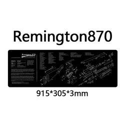 AR-15/AK-47/Remington 870 Alfombrilla de limpieza para armas-36x12cm