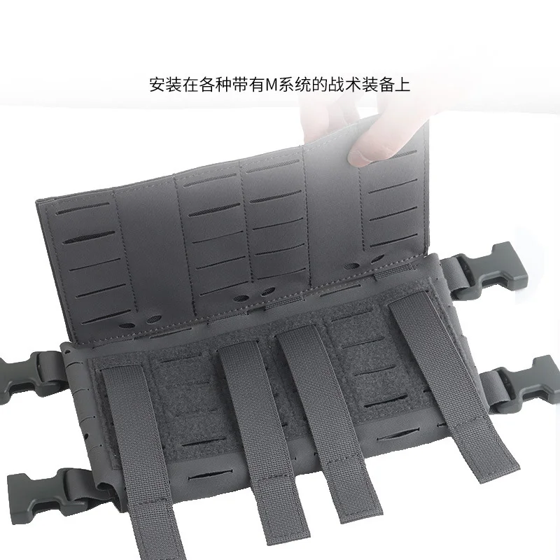 SP portacargador individual 5.56 Triple Elastic MOLLE con asa y lazo - imagen 2