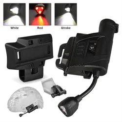 Luz casco táctico MPLS IR y estroboscópica verde/rojo/blanco
