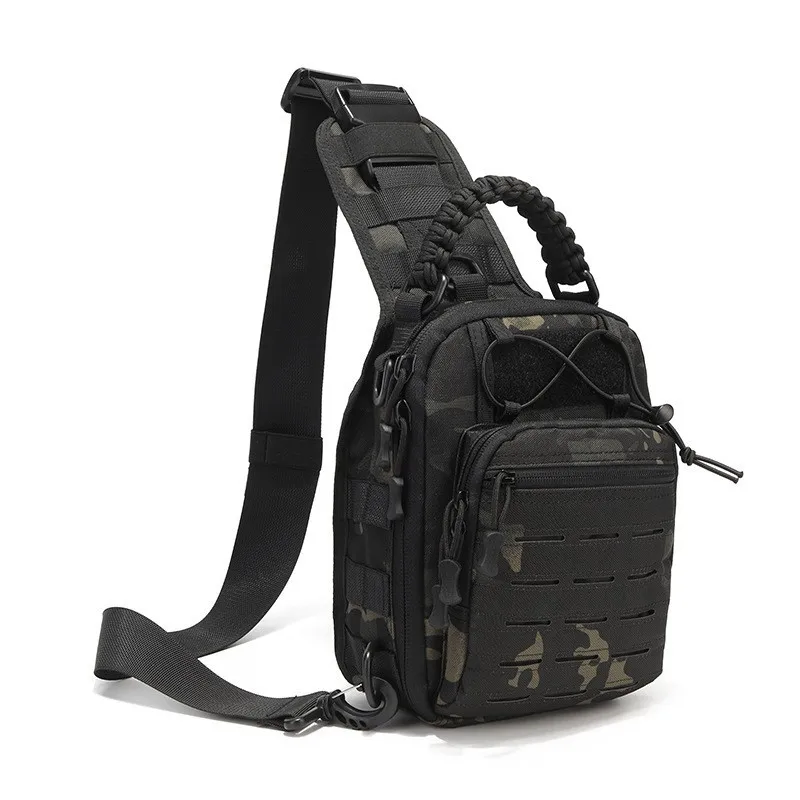 Bandolera táctica MOLLE impermeable corte láser y correa ajustable - imagen 3