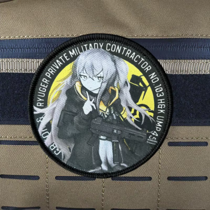 Parche morale anime bordado – Insignia táctica para uniforme militar - imagen 3