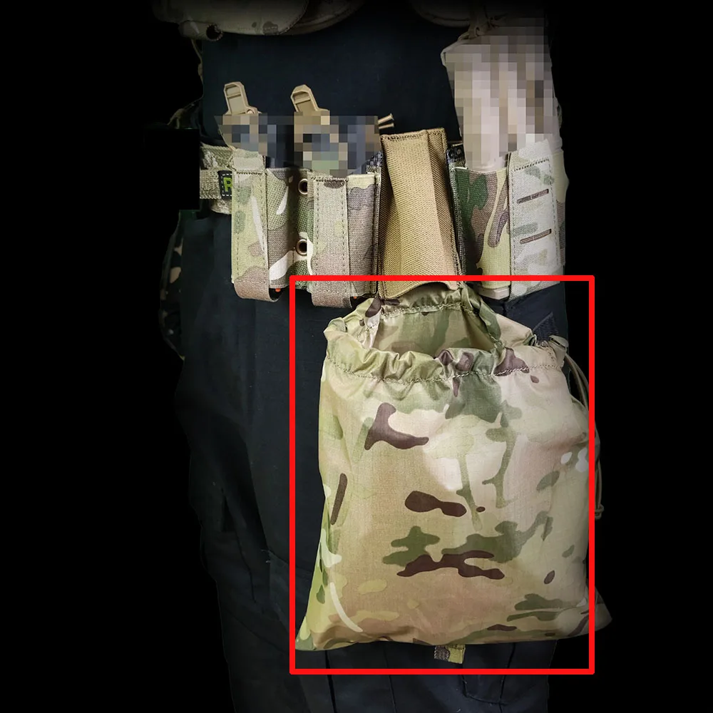 Bolsa táctica MOLLE plegable para cargadores y accesorios de chaleco