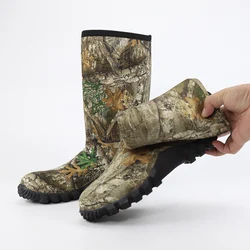 Botas tácticas impermeables camuflaje forro polar antideslizantes