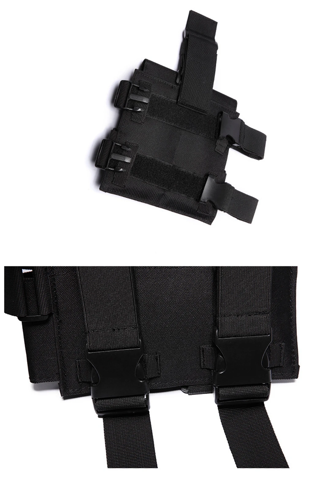 Panel desplegable con bolsillos para cargadores
