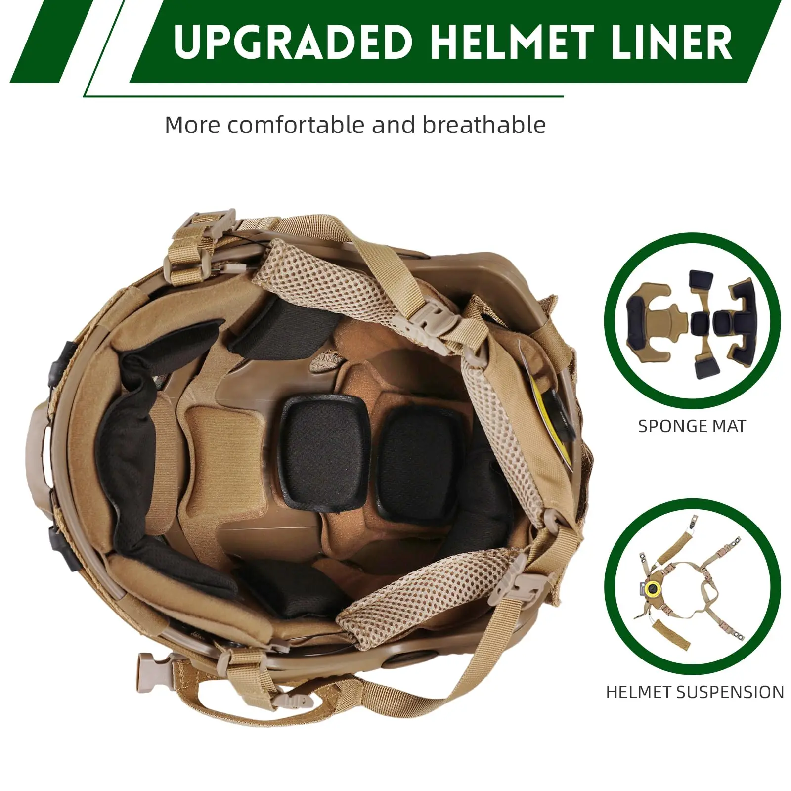 Casco táctico PJ ligero para airsoft y paintball, protector rápido - imagen 4