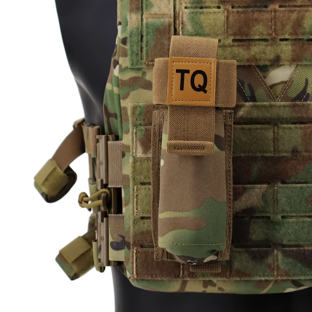 Bolsa torniquete táctico MOLLE con soporte TQ kit trauma EMT - imagen 3