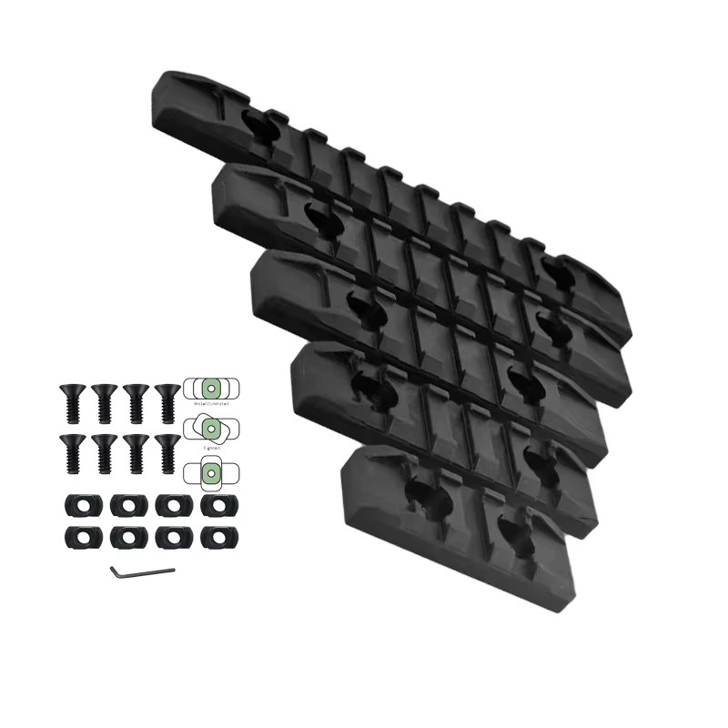 Guardamanos Picatinny polímero 7 ranuras M-Lok/Keymod airsoft caza - imagen 4