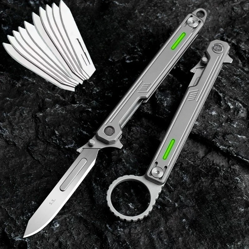 Cuchillo táctico de aleación de titanio para seguridad en exteriores - imagen 3