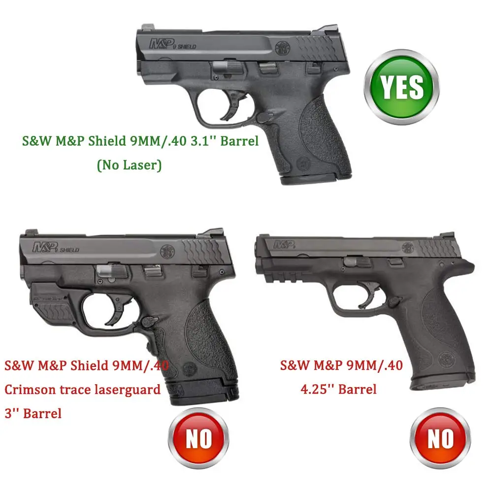 Funda OWB con pistola de utilería