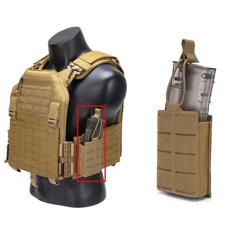 Portacargador táctico MOLLE abierto para M4/M16, 5,56 mm - imagen 5