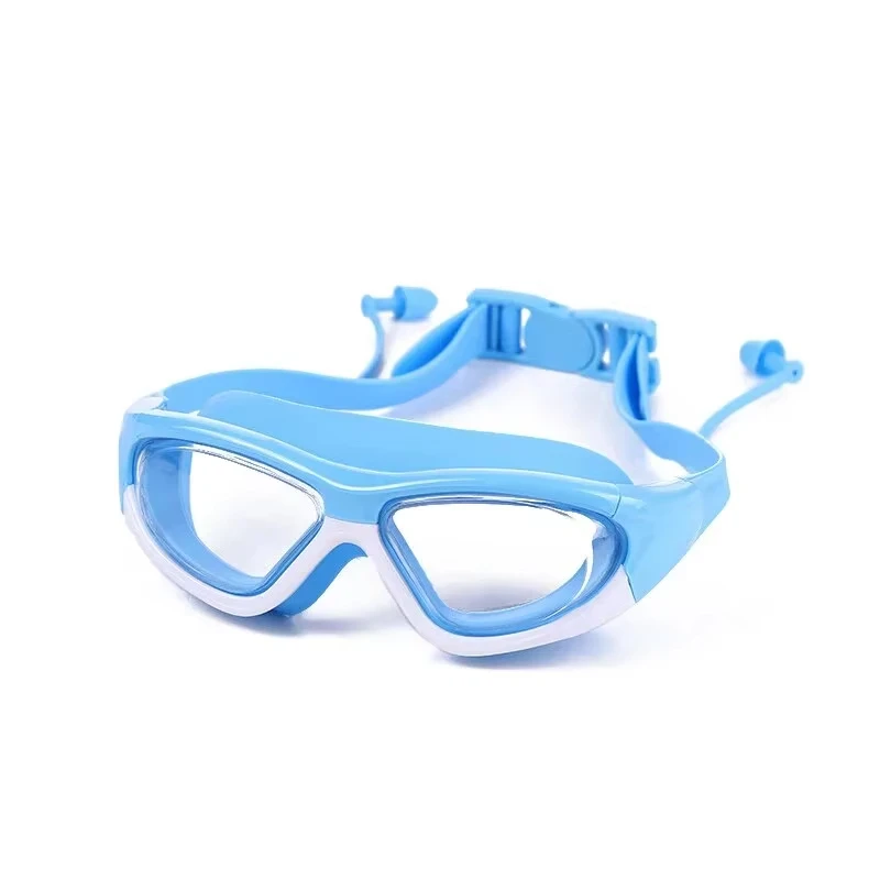 Gafas de natación antivaho gran montura con tapones silicona - imagen 3