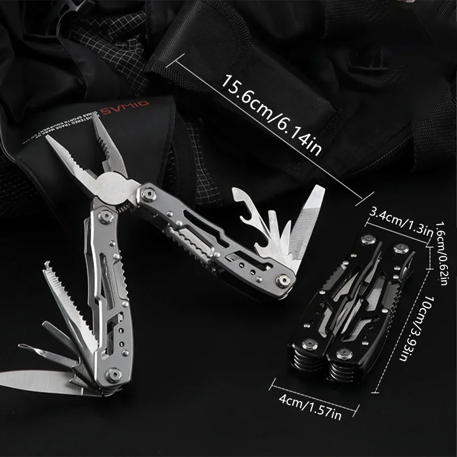 Multiherramienta plegable de acero con cuchillo para supervivencia - imagen 5