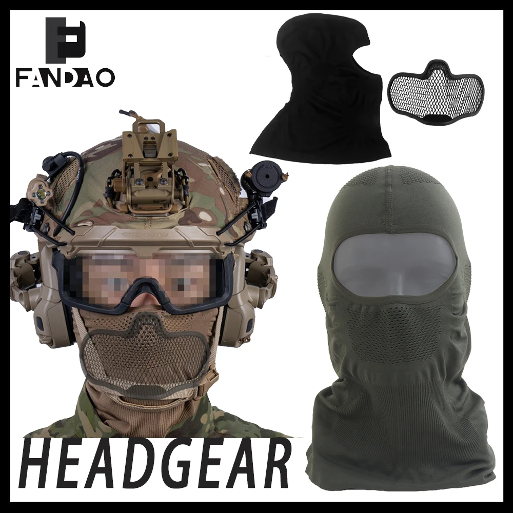 Balaclava táctica protectora transpirable elástico con malla de acero - imagen 2