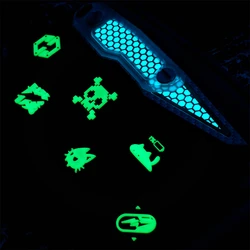 Parche táctico PVC calavera y energía con brazalete bajo perfil